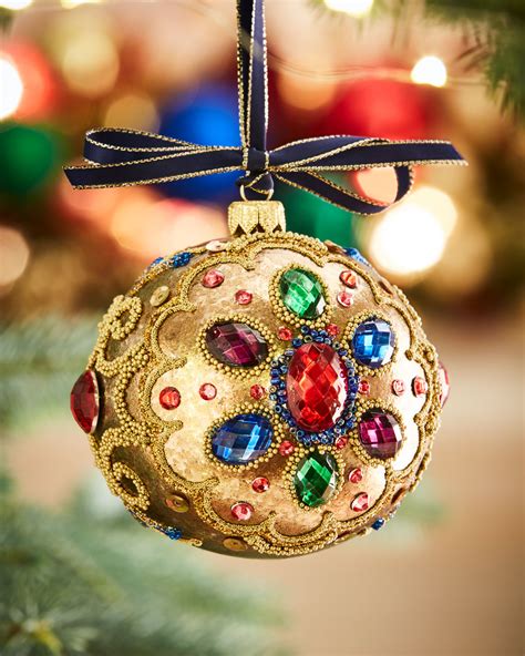 Glass ball ornaments in various colors