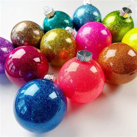 Glitter Acrylic Ornaments