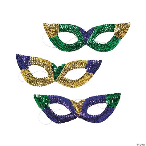 Glitter Mardi Gras Mask