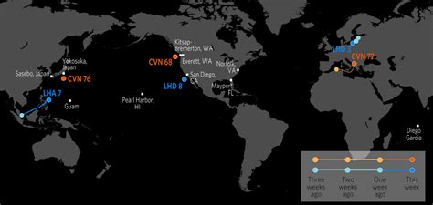 Global Aircraft Carrier Map