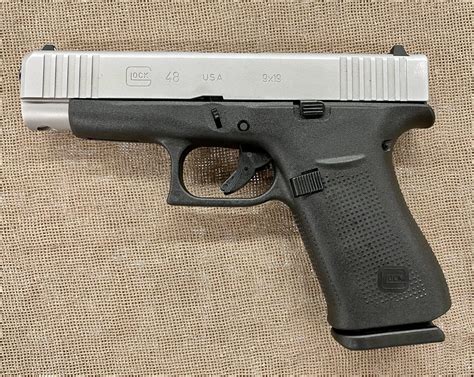 Glock 48 compact 9mm pistol with long barrel