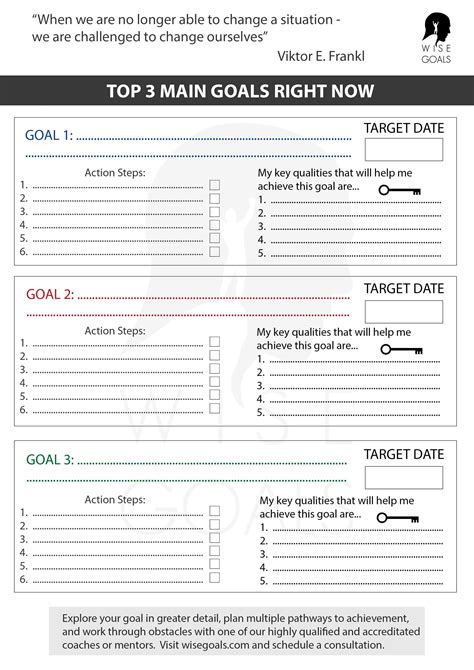 Goal Achievement Template