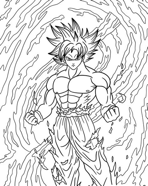 Goku Printable Coloring Pages