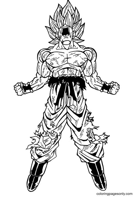 Goku Coloring Page 1