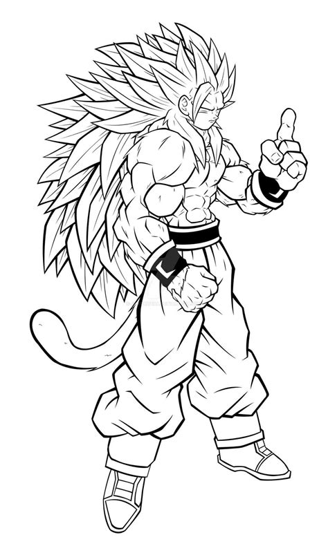 Goku Coloring Page 5