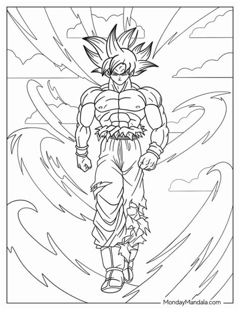 Goku Coloring Page 6