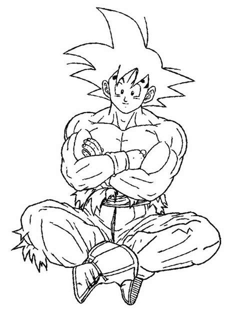 Goku Coloring Pages on Pinterest