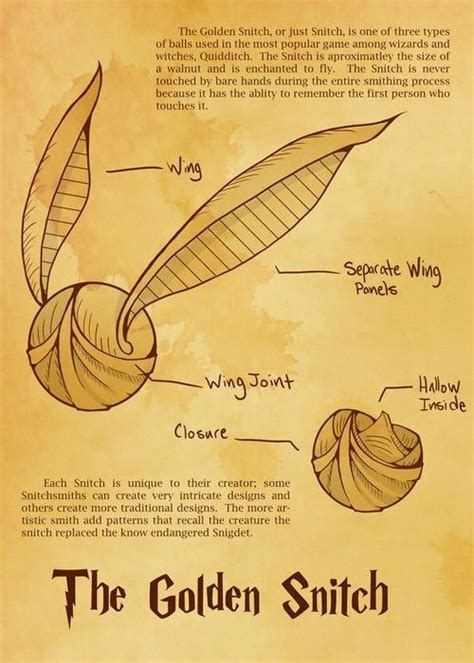 A printable book cover featuring the Golden Snitch.