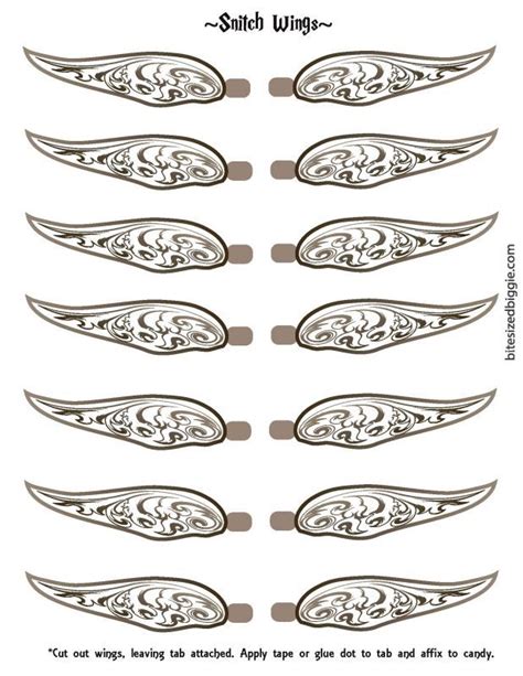 Golden Snitch Wing Printable