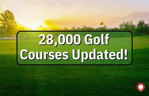 Golf Course Updates