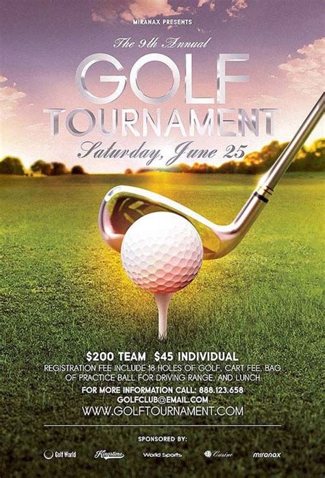 Golf Outing Flyer Template Example 6