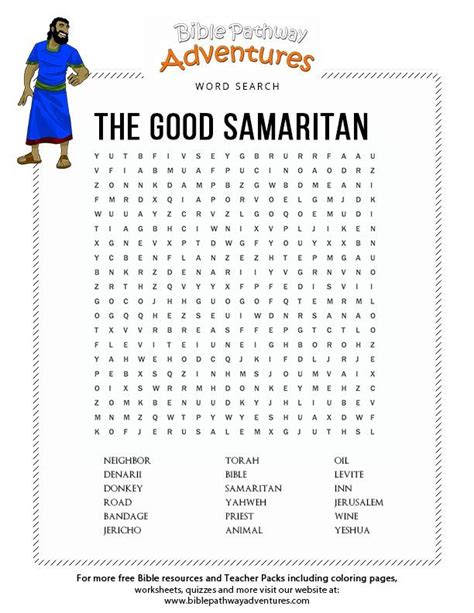 Good Samaritan word search