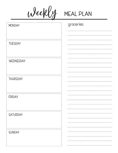 Goodnotes Meal Planner Template Example 2