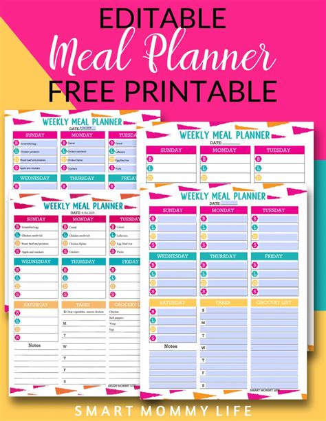 Goodnotes Meal Planner Template Example 4