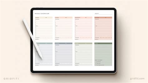 Goodnotes Templates for Travel Planning