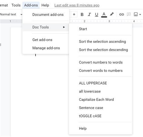 Google Docs Add-Ons