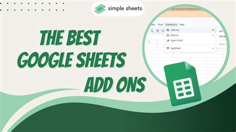 Google Sheets Add-ons and Extensions