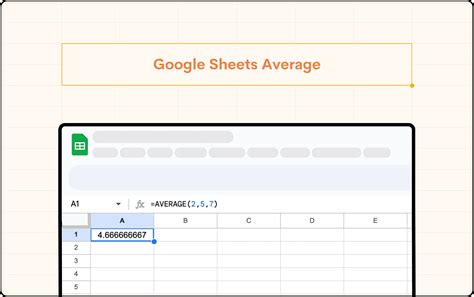 Google Sheets Averages