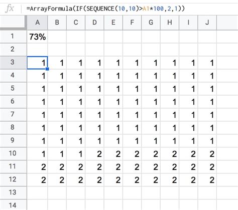 Google Sheets Built-in Grid Feature