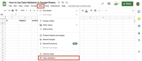 Google Sheets Data Standardization