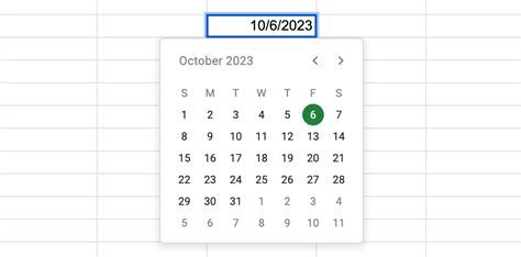 Google Sheets Date Picker