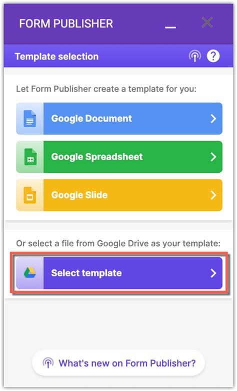 Google Sheets Form Publisher Addon