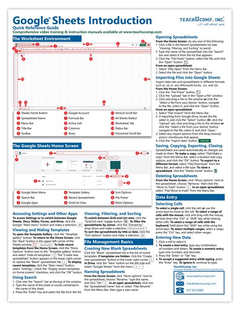 Google Sheets Guide