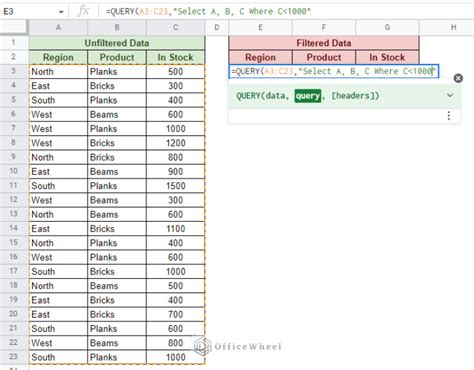 Google Sheets Query Filter By Cell Value Easily