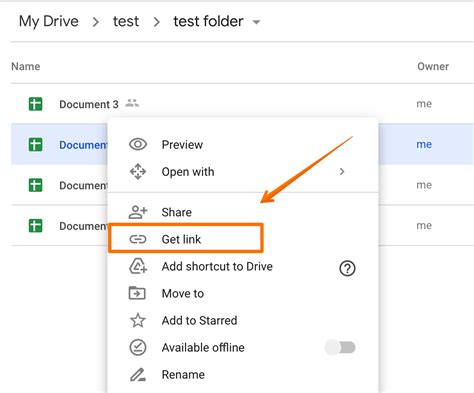 Google Sheets Sharing Settings