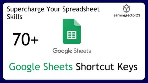 Google Sheets Shortcuts and Keyboard Navigation