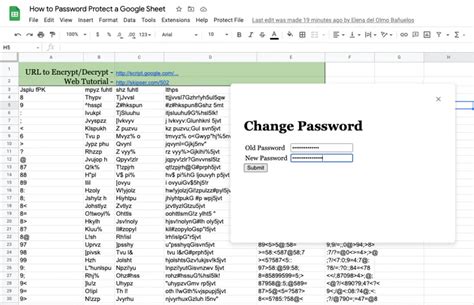 Google Sheets password recovery