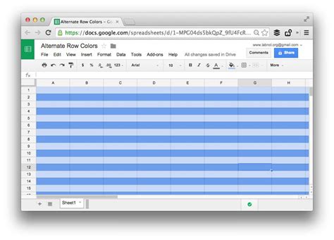 Google Spreadsheet Basics