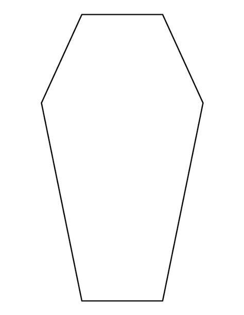 Gothic Coffin Cut Out Template