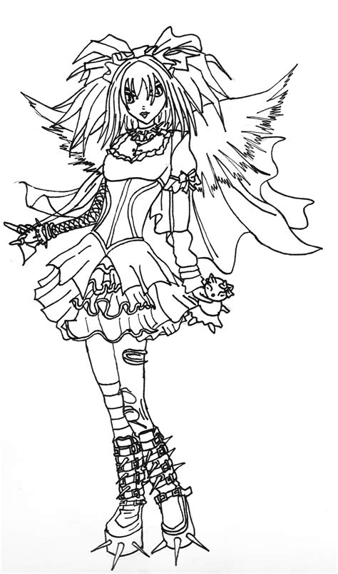 Gothic Coloring Pages Gallery Image 1