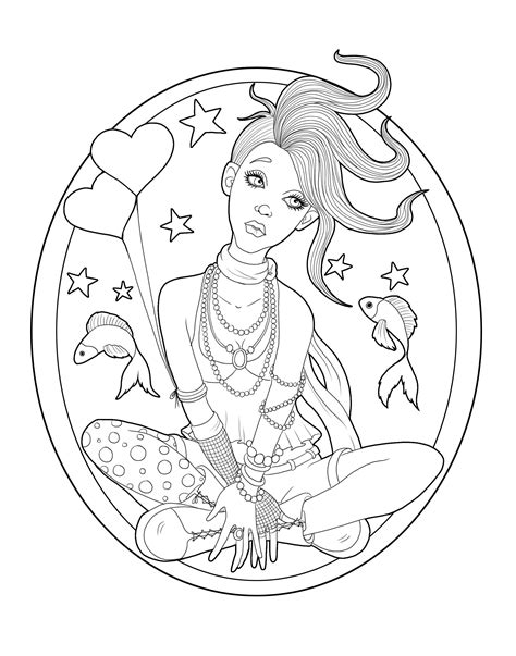 Gothic Coloring Pages Gallery Image 10