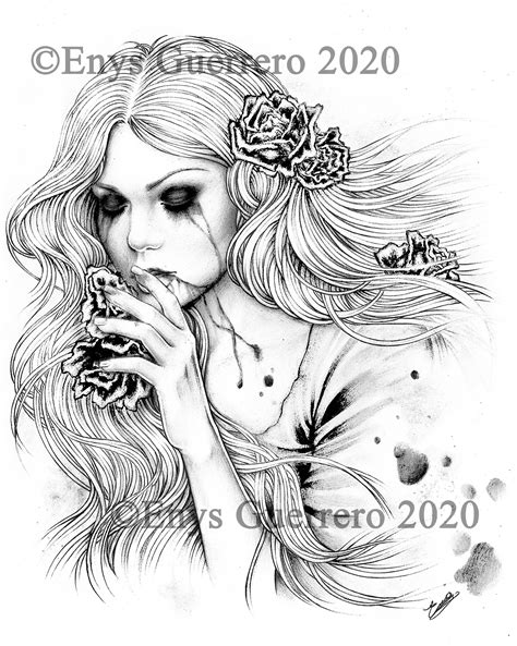 Gothic Coloring Pages Gallery Image 3