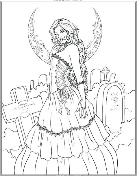 Gothic Coloring Pages Gallery Image 6