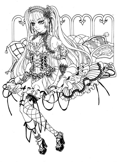 Gothic Coloring Pages Gallery Image 7