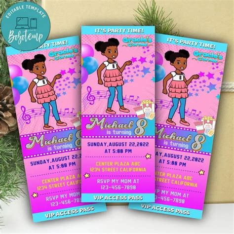 Gracie Corner Invitation Template Design Ideas