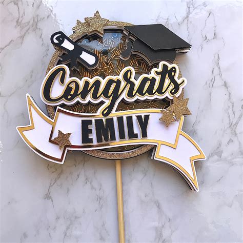 Graduation cake topper design ideas