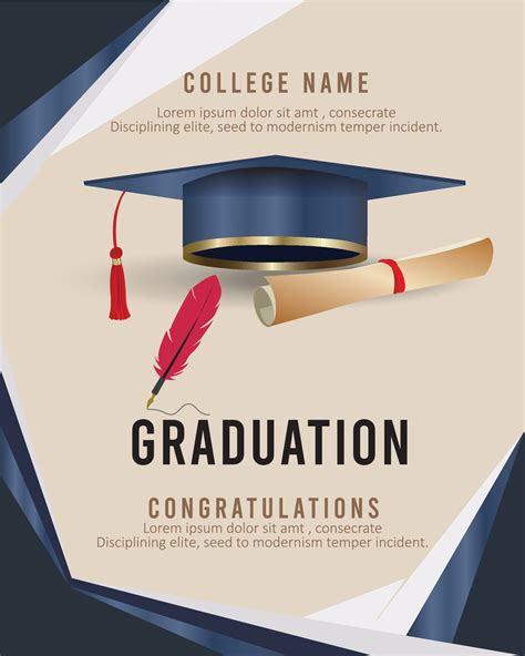 Graduation invitation design