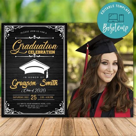 Graduation Invitation Template 1