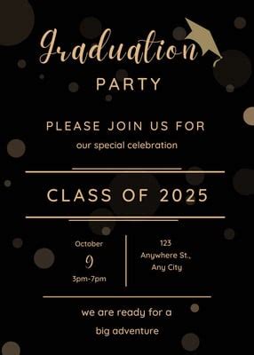 Graduation Invitation Template 8