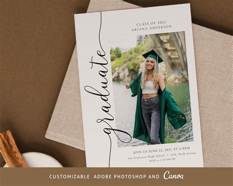 Graduation Invitation Templates Etsy