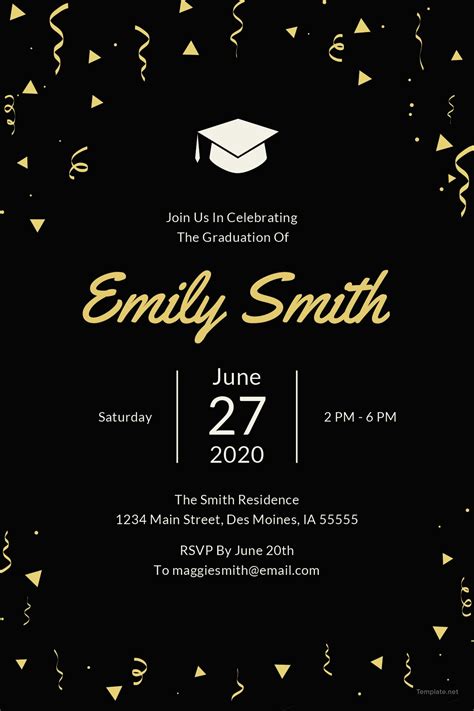 Graduation Invitation Templates Microsoft Word