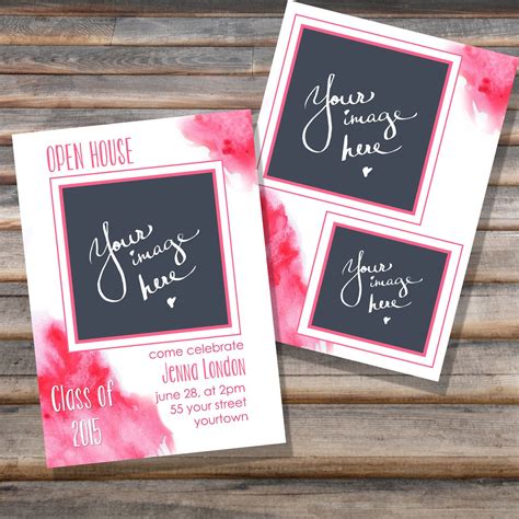 Graduation Open House Invitation Template 1