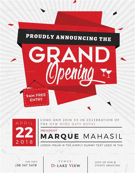 Grand Opening Flyer Design