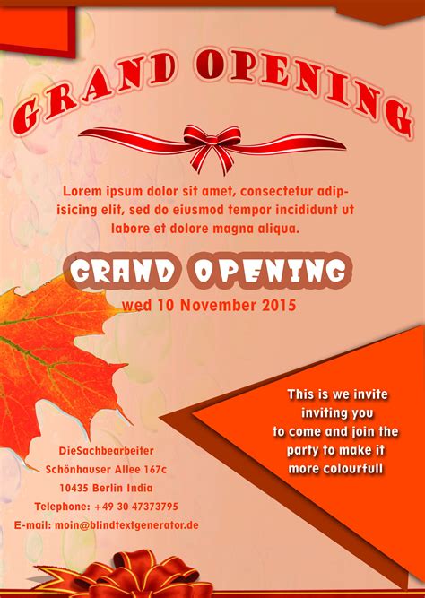 Grand Opening Flyer Template 10