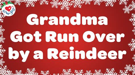 Grandma's Reindeer Run Over Lyrics Image