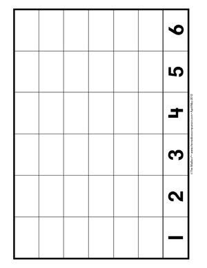 Graph paper for kindergarten math and problem-solving